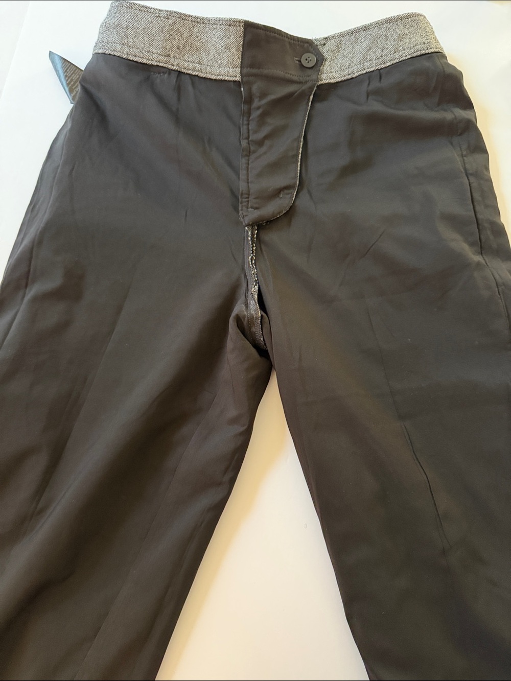 Club Monaco Gray Wool Blend Belted Cropped Trousers Pants Size 2 - Picture 10 of 10